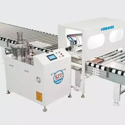 Macchina di incollaggio a nido di miele in alluminio ignifugo con componenti di base di pompa e spruzzatura PU