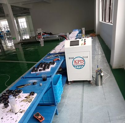 Funzione di riscaldamento nei sistemi di miscelatori a due componenti con materiale di imballaggio in legno