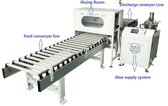 Sala pulita porte in acciaio inossidabile colla macchina di produzione 550KG per luci a LED