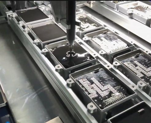 Macchina di incollaggio elettronica per rivestimento di pentole