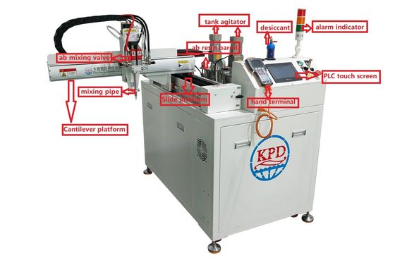 Apparecchiature industriali standalone di legame adesivo a due componenti Peso 550 kg