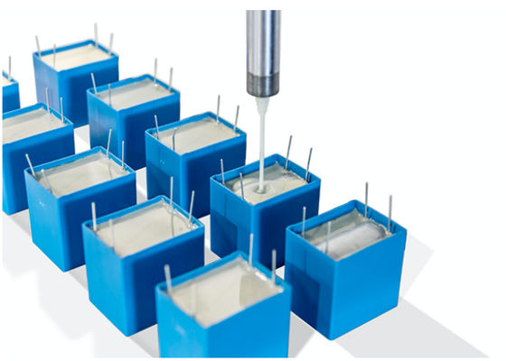 Dispensatore automatico di colla CNC adesivo in resina epossidica UV montato su un pavimento a vite a 3 assi
