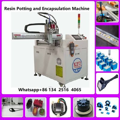 Roboter Epoxy Resin Compound Hardner Glue Potting Machine Modello di linea di produzione