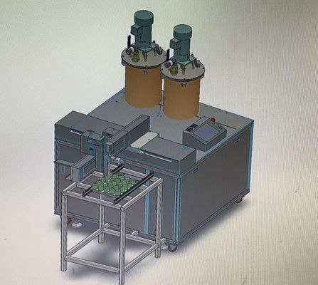 Dispenser per miscelatori epossidici a due componenti con colla 2K AB a 3 assi per il potting e l'incapsulamento del relè e dell'induttore
